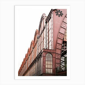 Red Industrial Station // Antwerp, Belgium Travel Photography Art Print