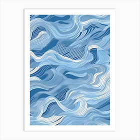 Sea Wave Pattern 1 Art Print
