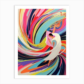 Dancer In A Swirl Art Print