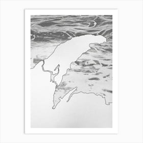 Keweenaw Peninsula (SHOT) V3 Art Print