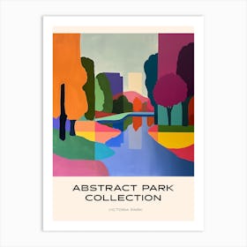 Abstract Park Collection Poster Victoria Park London 1 Art Print