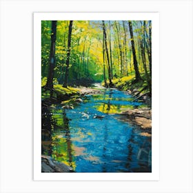 Stream In The Woods 5 Art Print