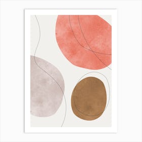 Boho lines and shapes 8 Art Print