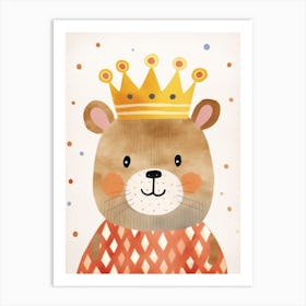 Little Mouse 2 Wearing A Crown Art Print