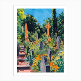 Brompton Cemetery London Parks Garden 2 Painting Art Print