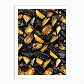 Yellow Topaz Background Art Print