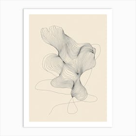 Abstract Line Drawing 2 Art Print