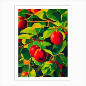 Surinam Cherry 2 Fruit Vibrant Matisse Inspired Painting Fruit Art Print