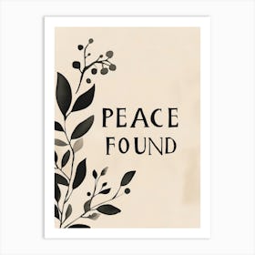 Peace Found Art Print