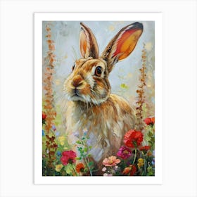 New Zealand Rabbit Painting 3 Art Print