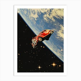 Car In Space 1 Art Print