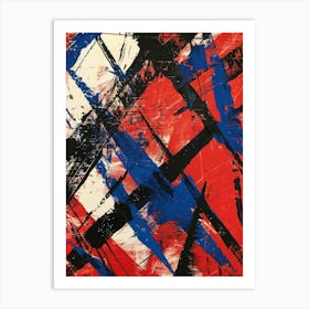 Red White And Blue 1 Art Print