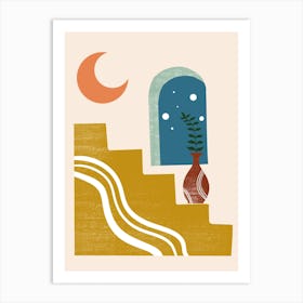 Moon In The Sky Art Print