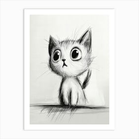 Cute Kitten Art Print