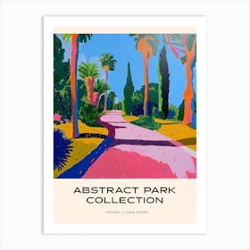Abstract Park Collection Poster Maria Luisa Park Seville Spain 2 Art Print