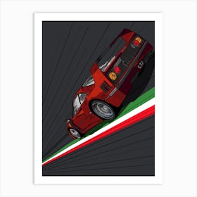 Car Ferrari F40 Italia Art Print