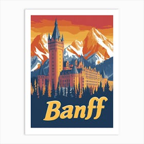 Aihrgdesign A Vintage Travel Poster Of Banff Featuring The Ic 67124c2f 3b68 452a 93c0 F535c4b7c12d 3 Art Print