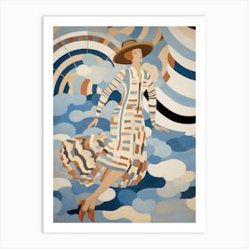 Woman In The Sky Art Print