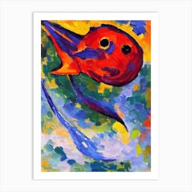 Anglerfish Matisse Inspired Art Print