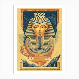 Aihrgdesign A Vintage Poster Celebrating The Discovery Of Tut 81b9eba6 Ac93 41e2 8632 6350c4b867da 1 Art Print