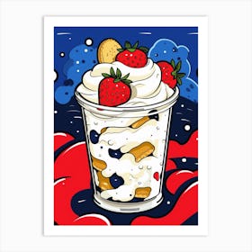 Pop Art Cartoon Eaton Mess Art Print