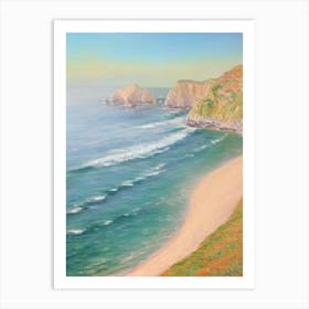 Durdle Door Beach Dorset Monet Style Art Print
