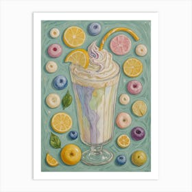 Milkshake Madness Art Print