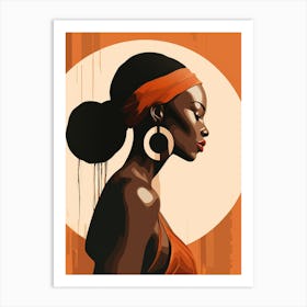 African Woman Portrait 4 Art Print