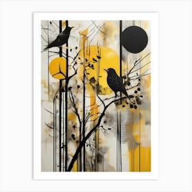 Birds In The Tree 1 Art Print