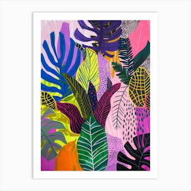 Tropical Leaves Art Print