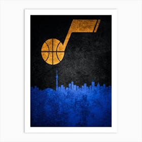 Utah Jazz Art Print