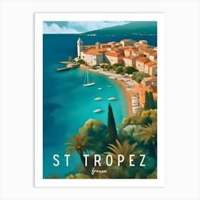 St Tropez France Travel Art Print