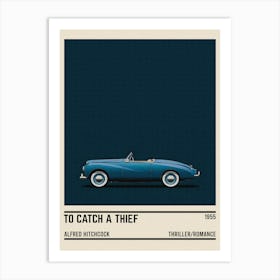 To Catch A Thief Movie Car Art Print