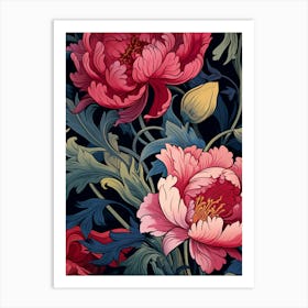 Peonies Wallpaper 6 Art Print