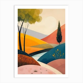 Landscape Painting 5 Art Print