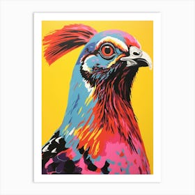 Andy Warhol Style Bird Grouse 2 Art Print