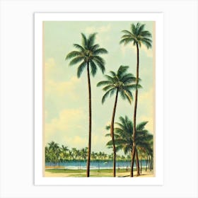 Delray Beach Florida Vintage Art Print