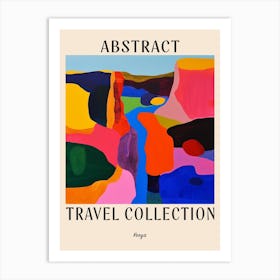 Abstract Travel Collection Poster Kenya 4 Art Print