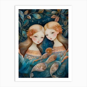 Two Sisters Art Print