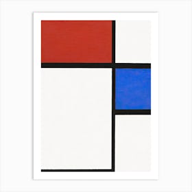 Composition No. II, Cubism art, Piet Mondrian Art Print