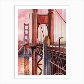 Beautiful Golden Gate Bridge San Francisco Art Print