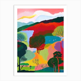 Kruger National Park South Africa Abstract Colourful Art Print