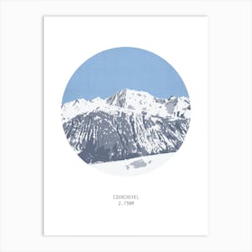 Courchevel France Mountain Art Print