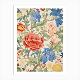 Floral Wallpaper 218 Art Print