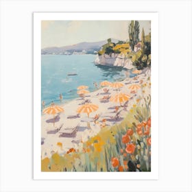 Poppies On The Beach Art Print