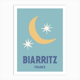 Biarritz, France, Graphic Style Poster 3 Art Print