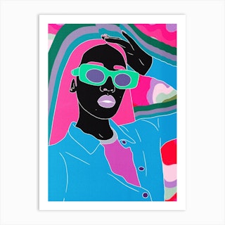Isla Blueberry Art Print