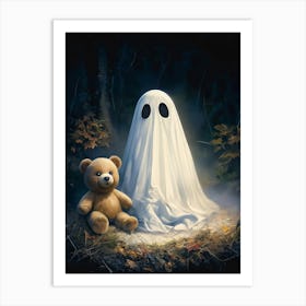 Ghosts And Teddy Bears Art Print