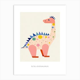 Nursery Dinosaur Art Scelidosaurus 3 Poster Art Print