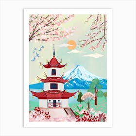Mount Fuji In Spring Art Print